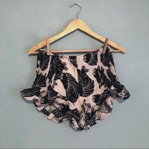 Free People ruffle shorts